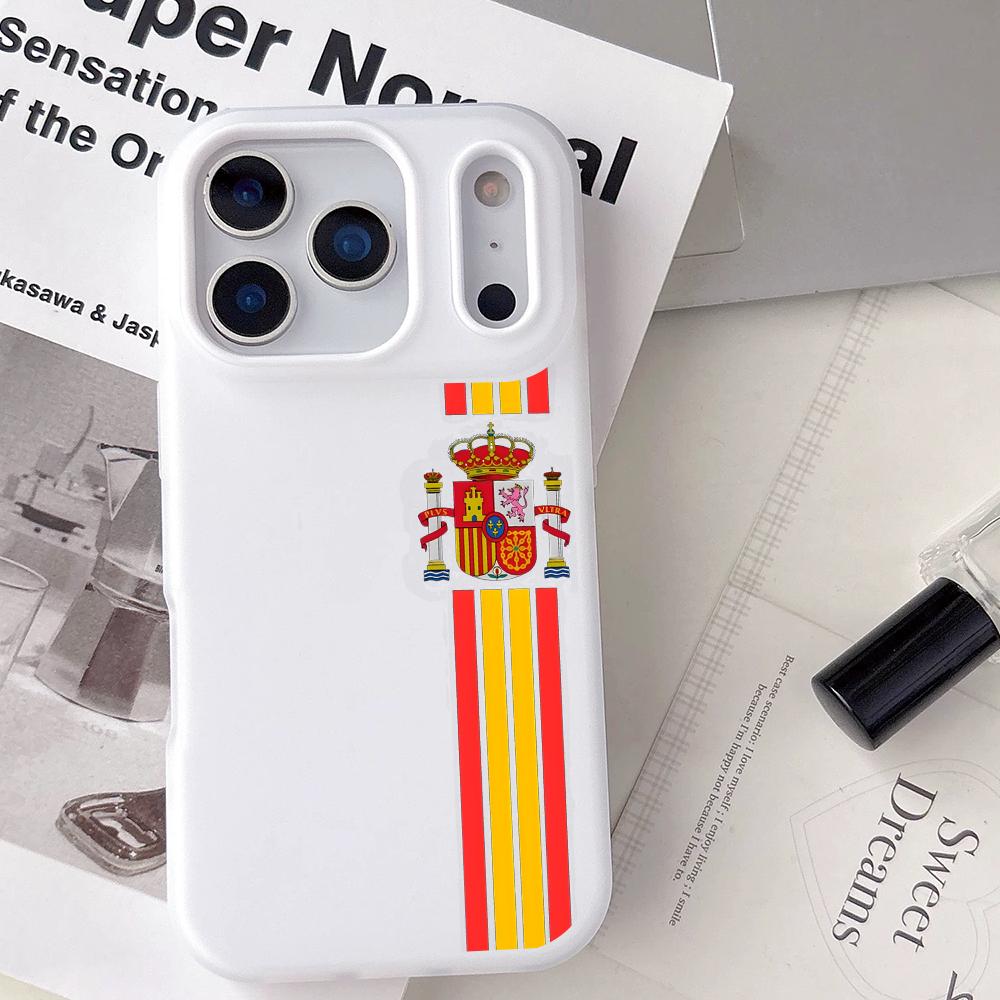Phone Case Clear - Spain LOGO Espana Red Yellow Line