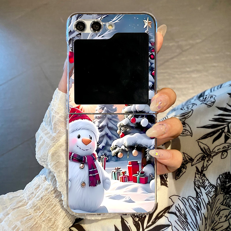 Phone Case Clear - Christmas Snowman Elk Phone Case For