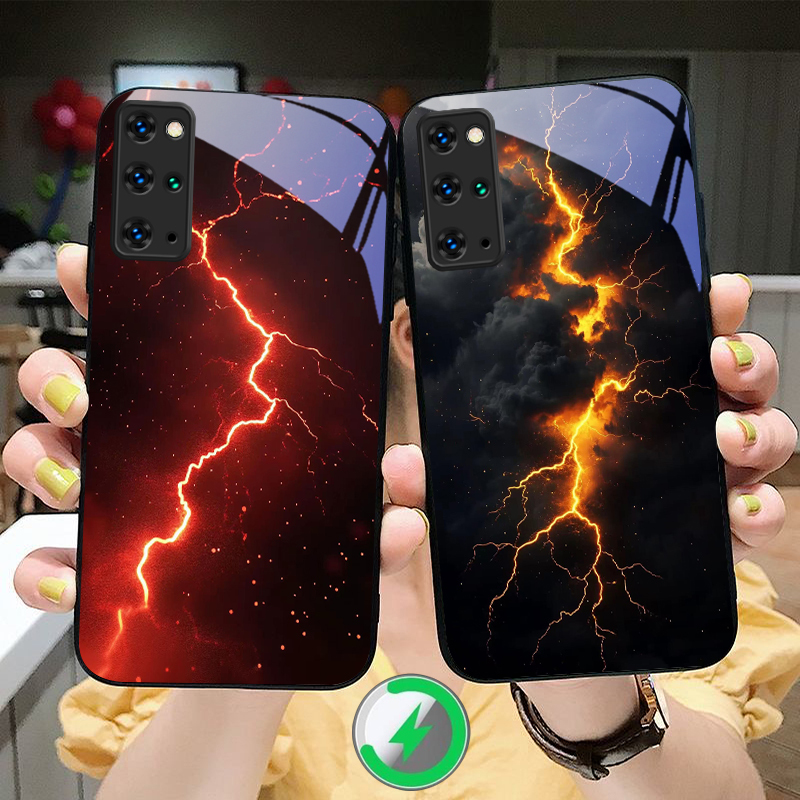 Phone Accessories Red - Mysterious Red Lightning For Samsung S25