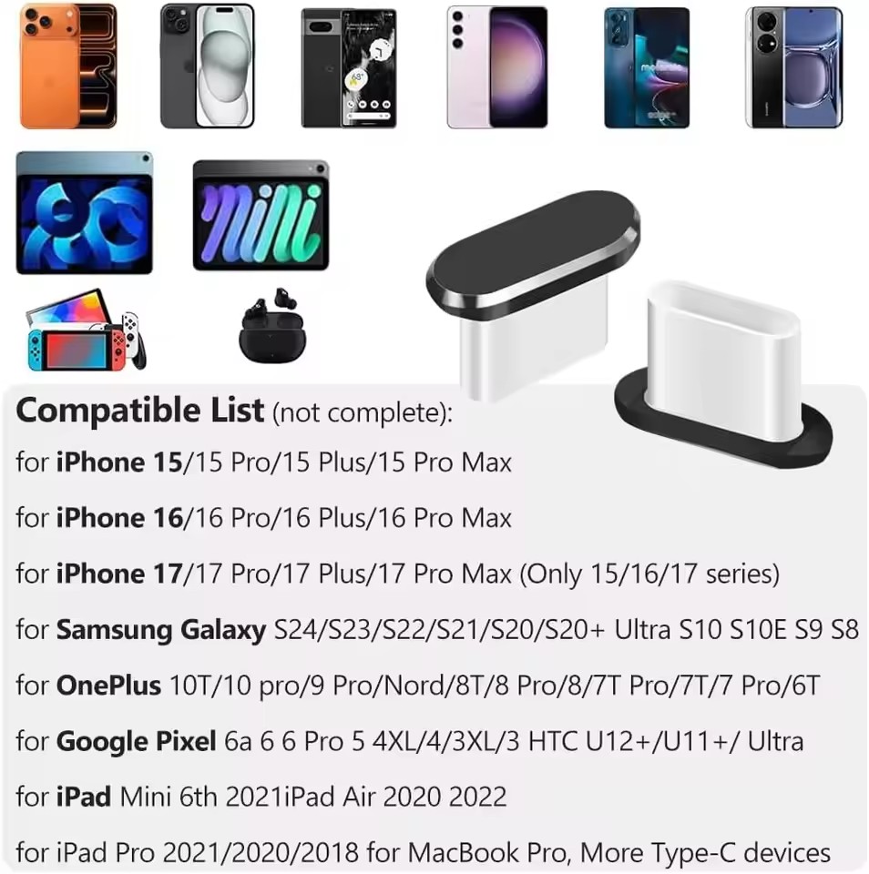 4Pcs USB C Dust Plug With Clea - đánh giá và giá Usb C Hub