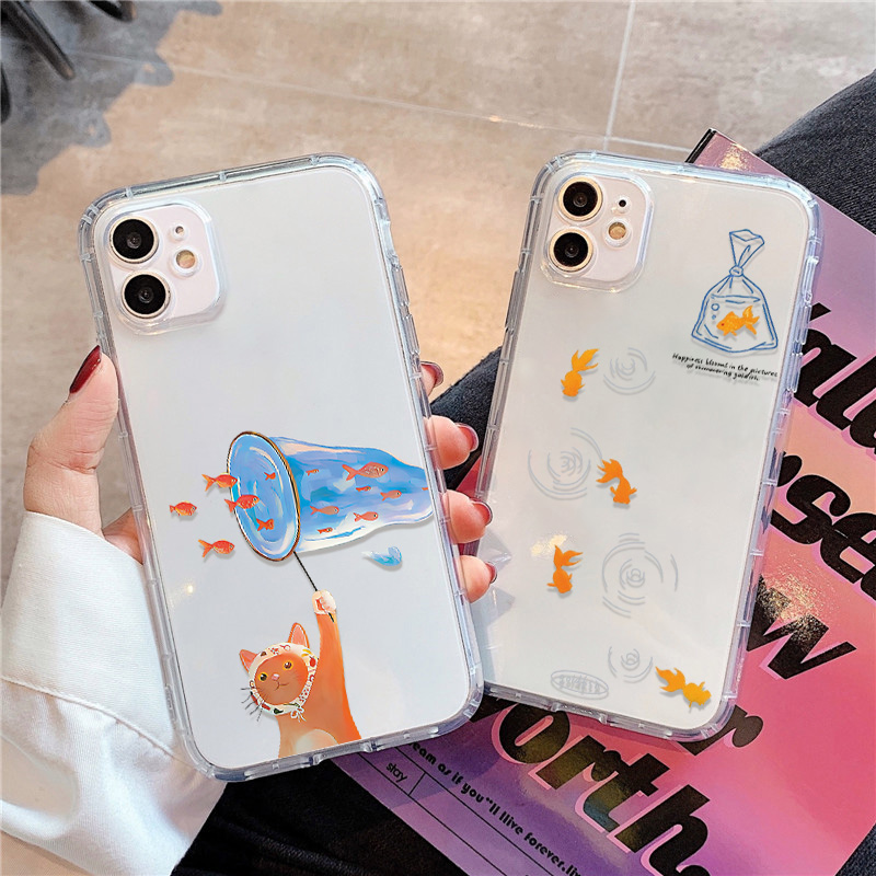 Lovely Fishes Clear Phone Case - đánh giá và giá Phone Case Clear