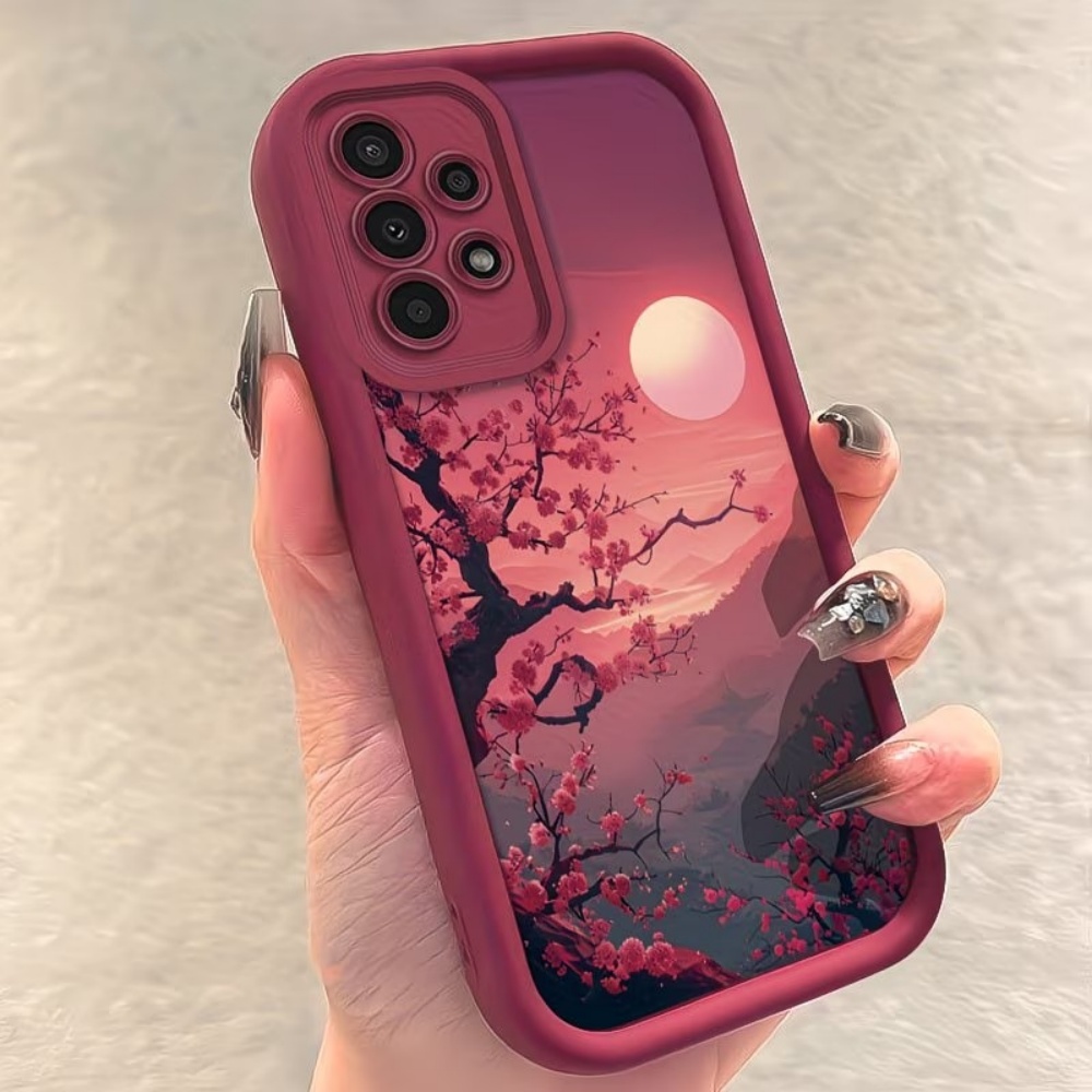 Sunset Mountain Peak Anti-Fall - đánh giá và giá Phone Accessories Red
