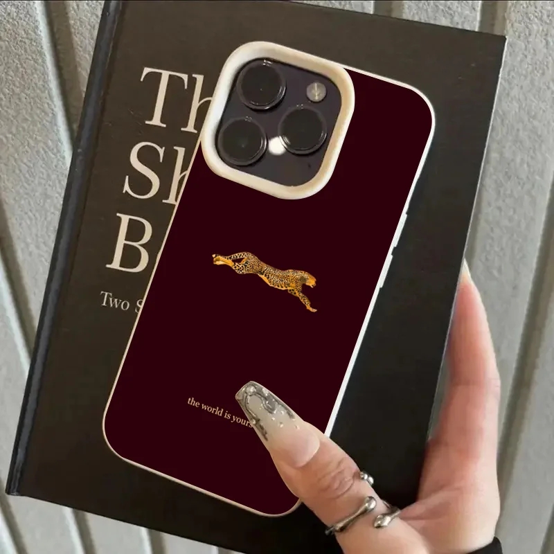 Fashion Leopard Wine Red Soft  - đánh giá và giá Phone Accessories Red