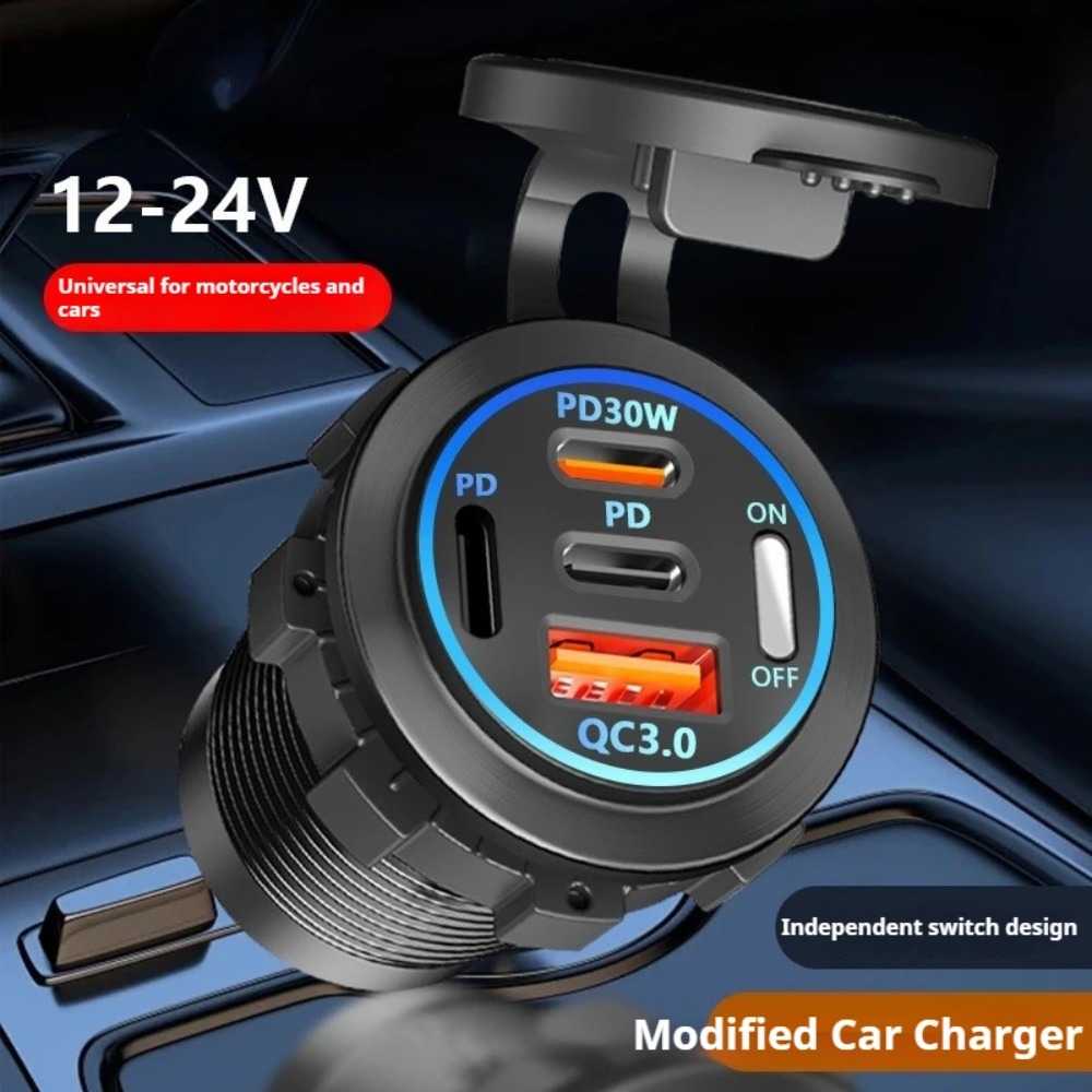 83W PD QC3.0 4-Port Car Charge - đánh giá và giá Usb C Hub