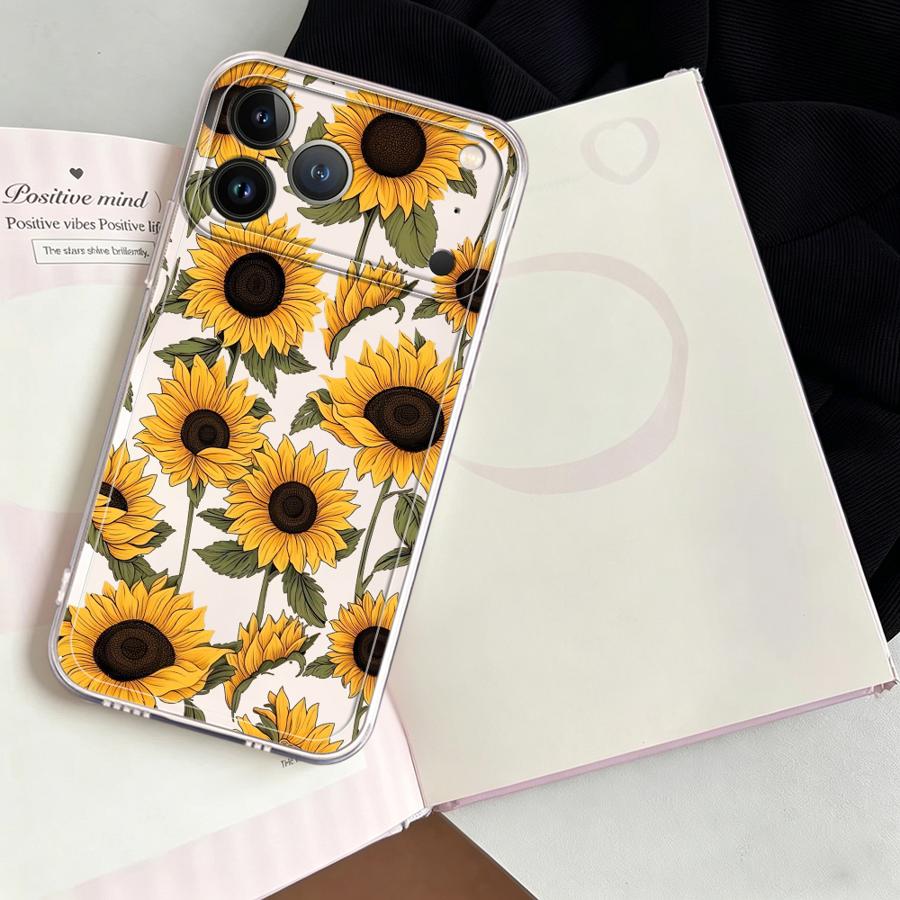 Cute Sunflower Pattern Case fo - đánh giá và giá Phone Case Clear