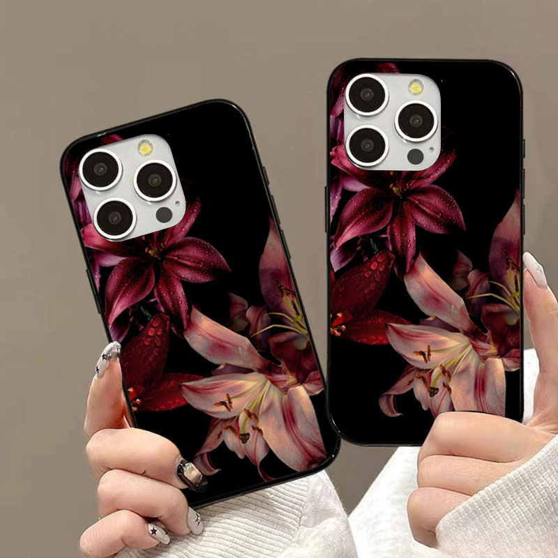 Elegant Red Lily Flower Phone  - đánh giá và giá Phone Accessories Red