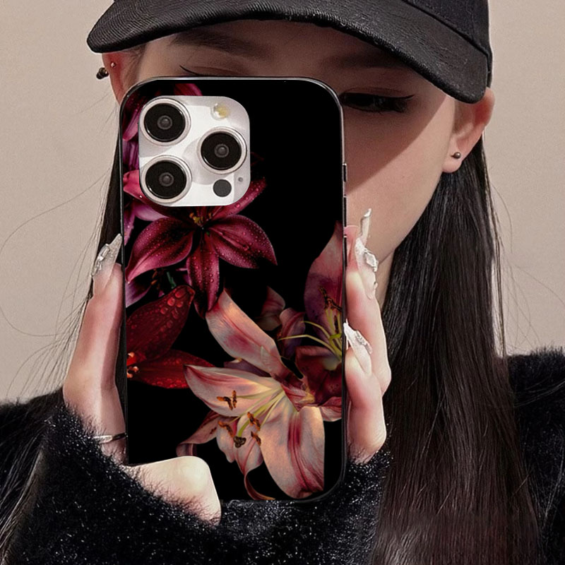 Elegant Red Lily Flower Phone  - đánh giá và giá Phone Accessories Red