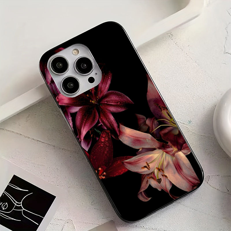 Elegant Red Lily Flower Phone  - đánh giá và giá Phone Accessories Red