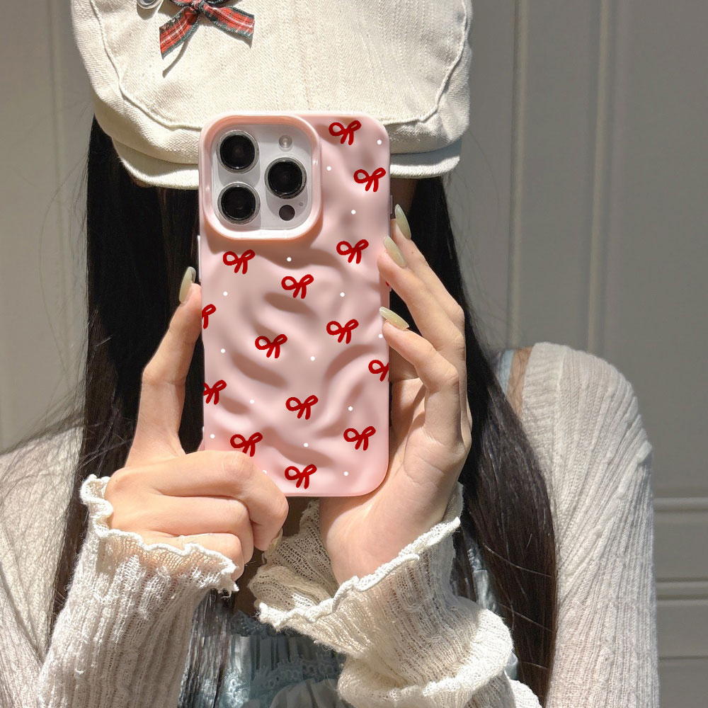 3D Water Ripple Red Heart Prin - đánh giá và giá Phone Accessories Red