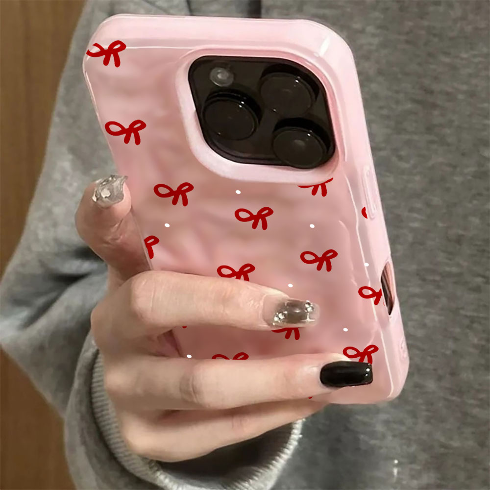 3D Water Ripple Red Heart Prin - đánh giá và giá Phone Accessories Red
