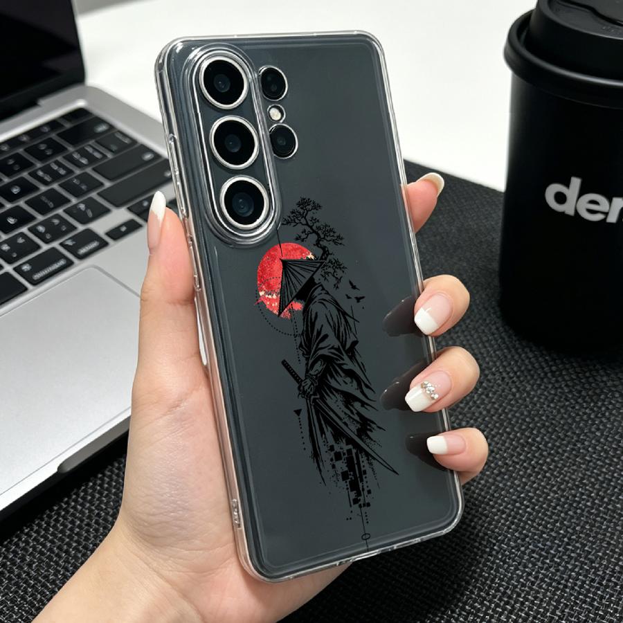 Samurai With Red Sun Print Cas - đánh giá và giá Phone Accessories Red