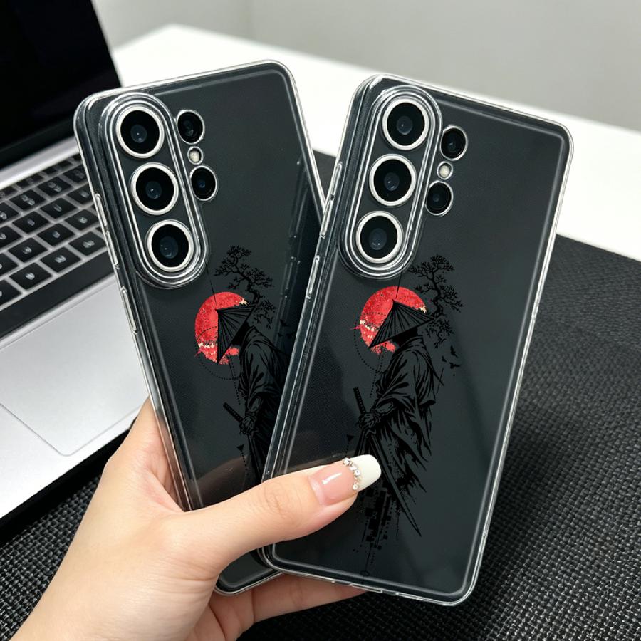 Samurai With Red Sun Print Cas - đánh giá và giá Phone Accessories Red