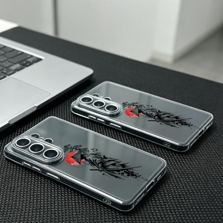 Samurai With Red Sun Print Cas - đánh giá và giá Phone Accessories Red
