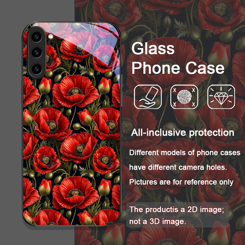 Retro Poppy Flower Bloom Hot R - đánh giá và giá Phone Accessories Red
