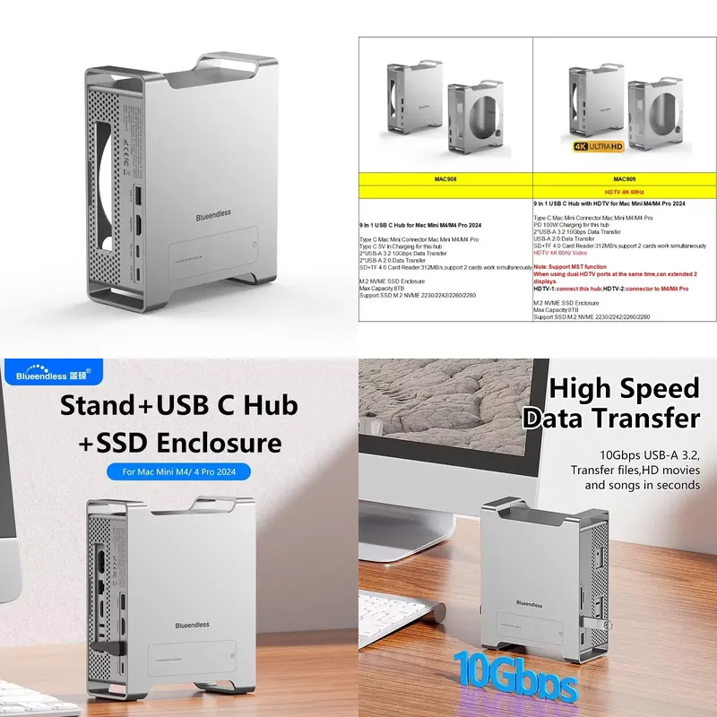 AP01 for Mini M4 Stand Hub Doc - đánh giá và giá Usb C Hub