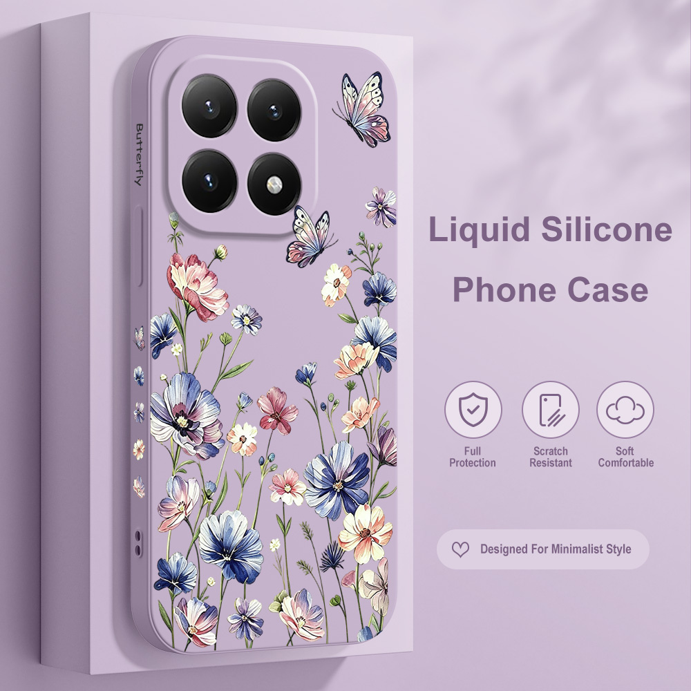 Butterfly Hush Phone Case For  - đánh giá và giá Xiaomi Poco X6