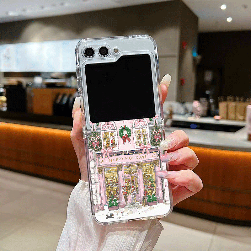 Rural Building Snow Scenery Ch - đánh giá và giá Phone Case Clear