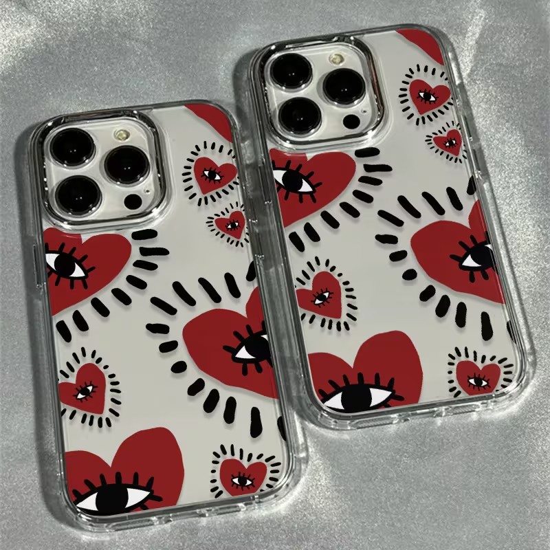 Unique Red Heart Eye Frame Sof - đánh giá và giá Phone Accessories Red