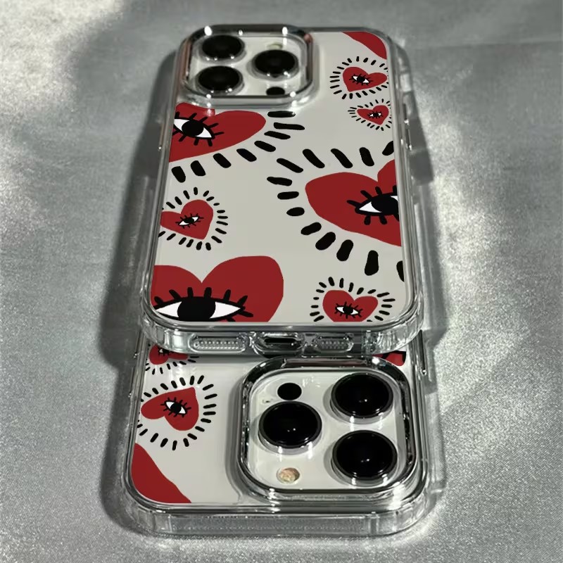 Unique Red Heart Eye Frame Sof - đánh giá và giá Phone Accessories Red