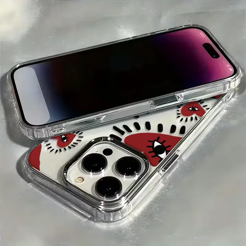 Unique Red Heart Eye Frame Sof - đánh giá và giá Phone Accessories Red