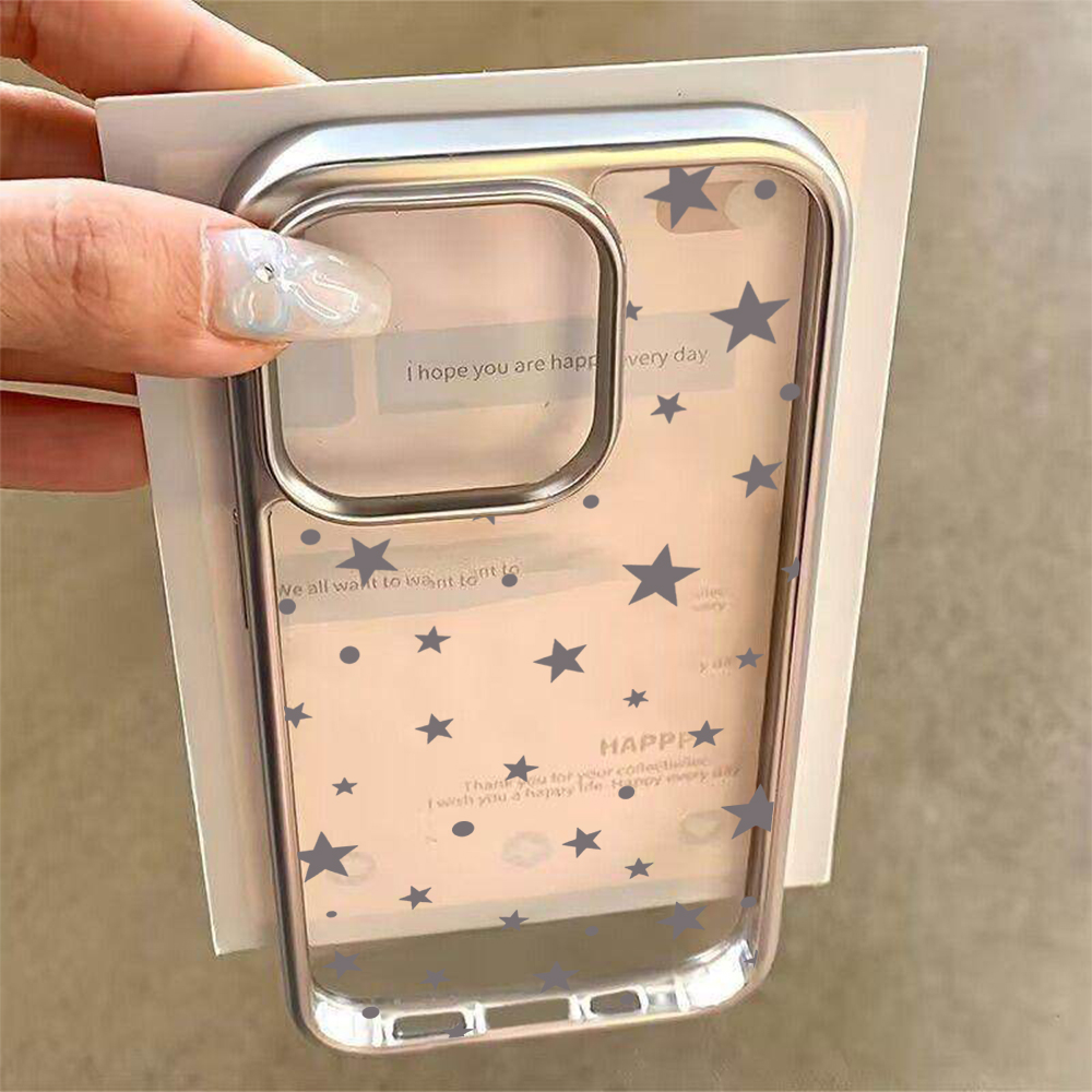 Y2K Stars Fashion Clear Cases  - đánh giá và giá Phone Case Clear