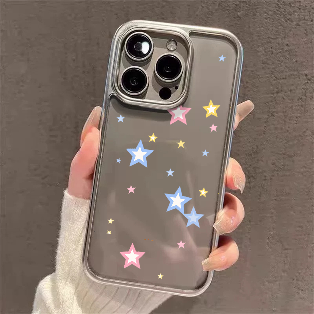 Y2K Stars Fashion Clear Cases  - đánh giá và giá Phone Case Clear