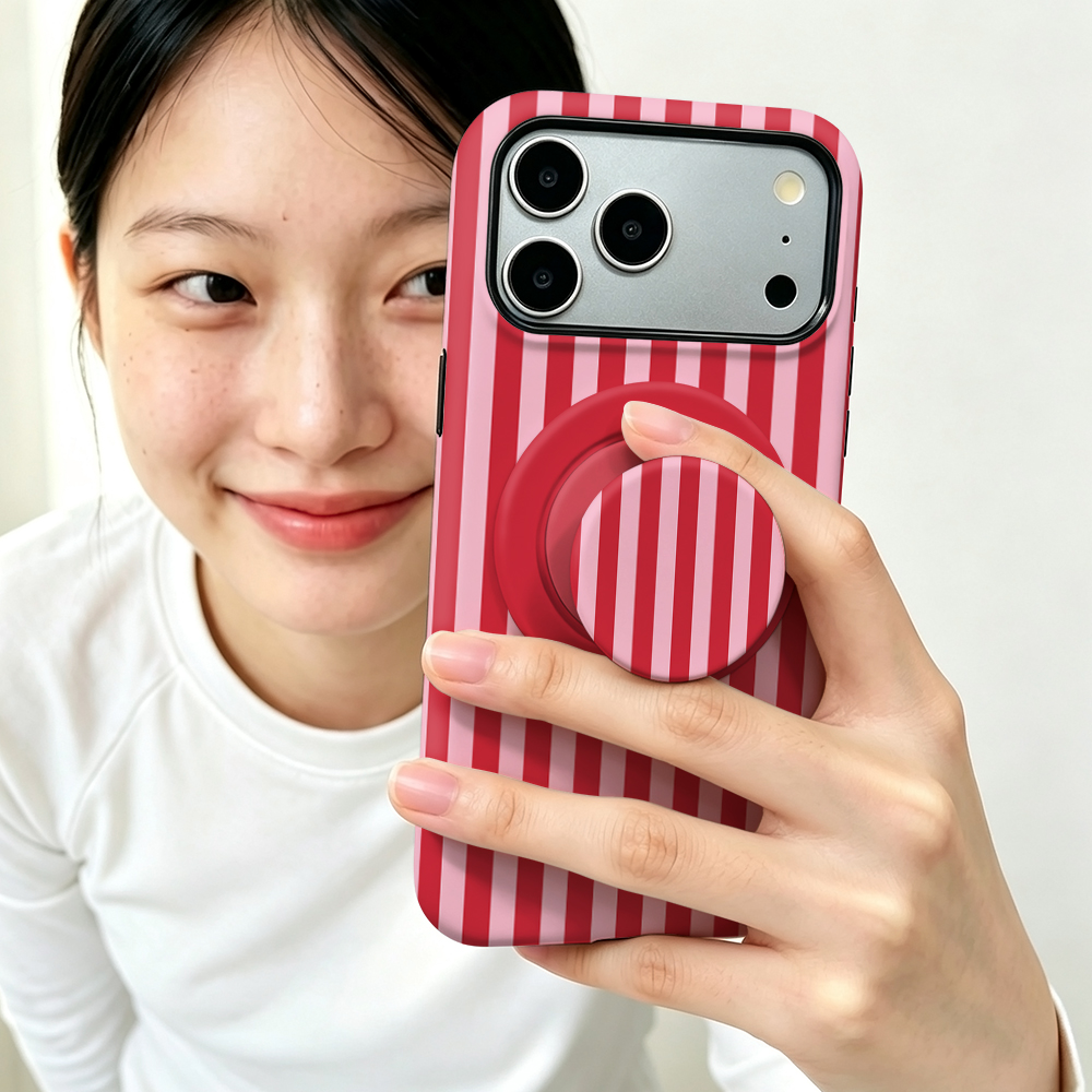 Red Stripe Magnetic Case For i - đánh giá và giá Phone Accessories Red