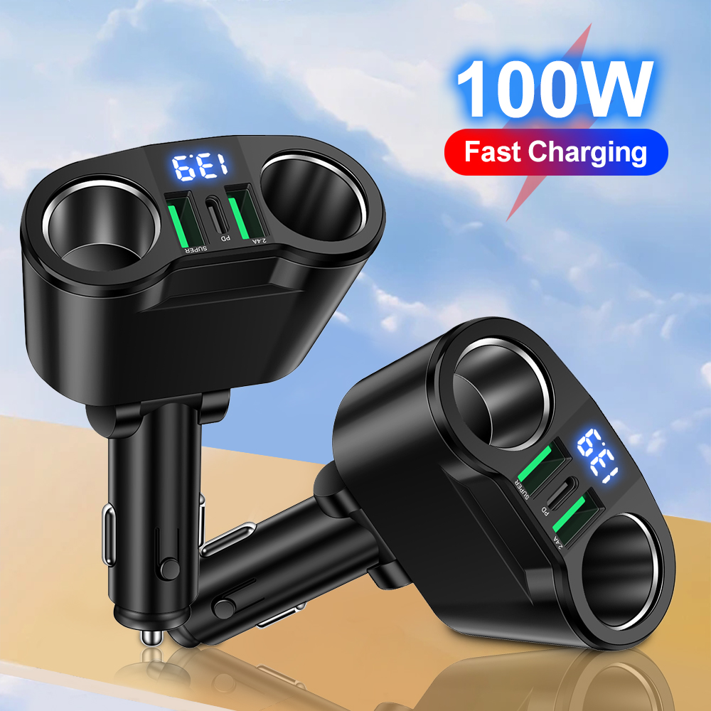 USB Car Charger Adapter Type C - đánh giá và giá Usb C Hub