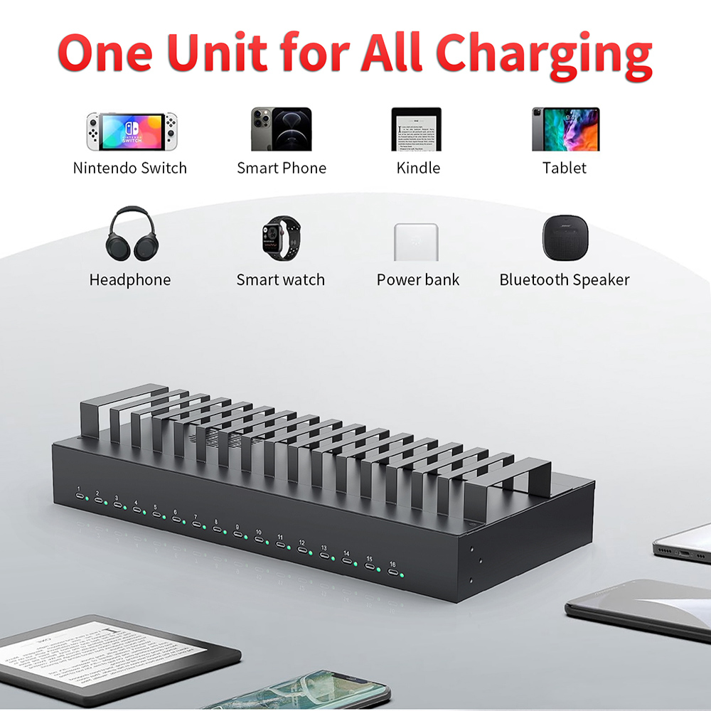 CA16-165C 16 Port Usb Type-c H - đánh giá và giá Usb C Hub